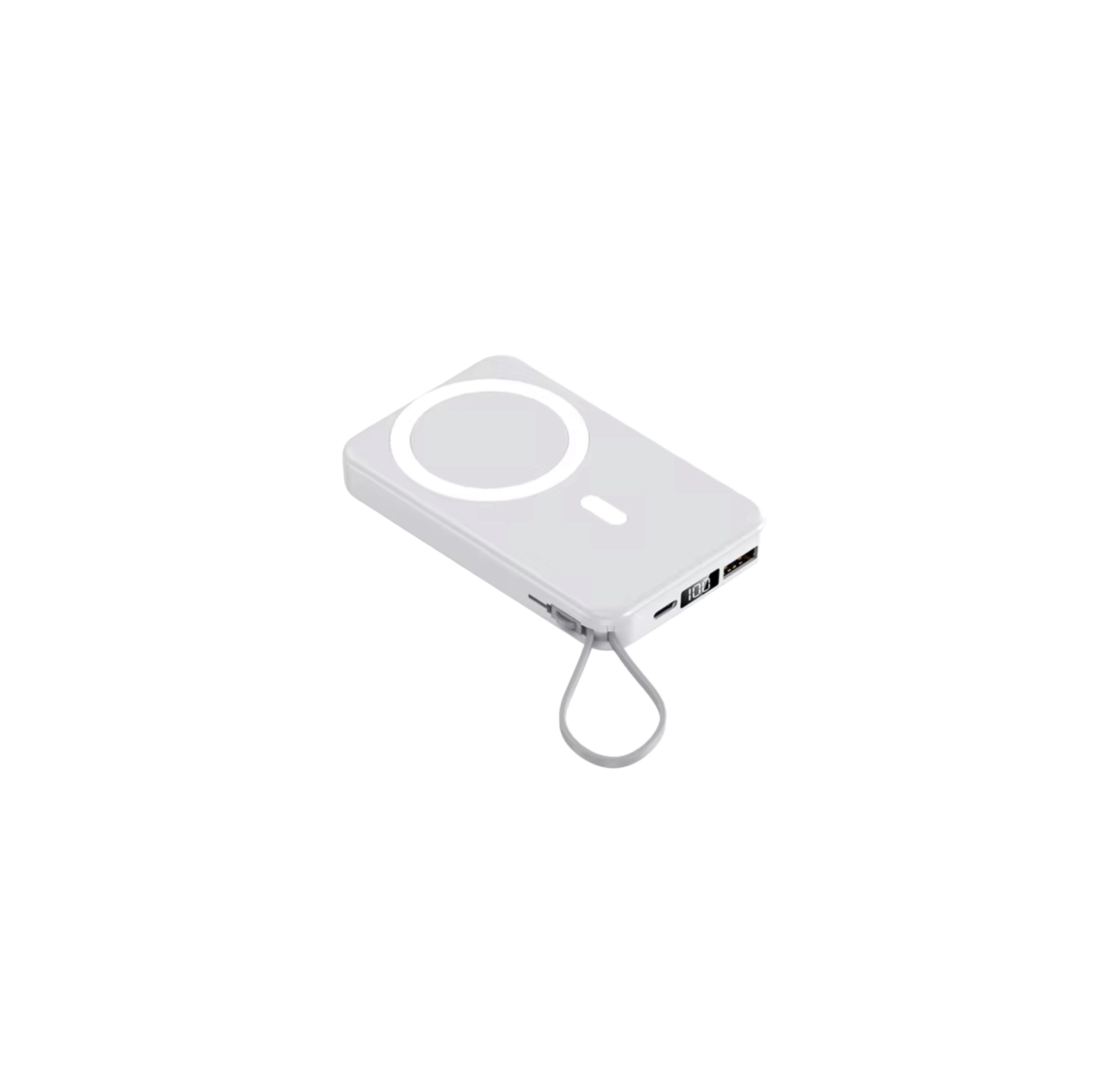 Case & Co 10.000 mAh MagSafe Powerbank mit LED-Display & integriertem USB-C-Kabel