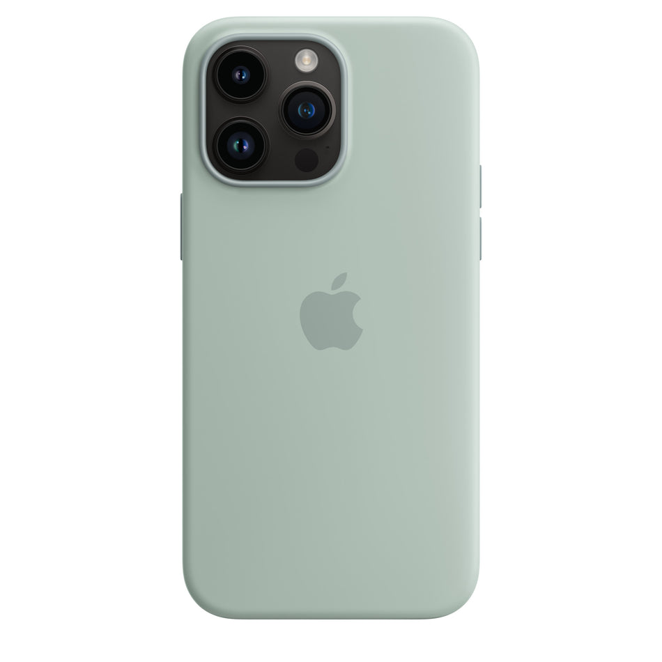 Silikon Case für iPhone 14 Pro Max – Agavengrün, MagSafe-kompatibel