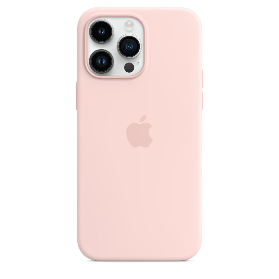 Silikon Case für iPhone 14 Pro Max – Kalkrosa, MagSafe-kompatibel