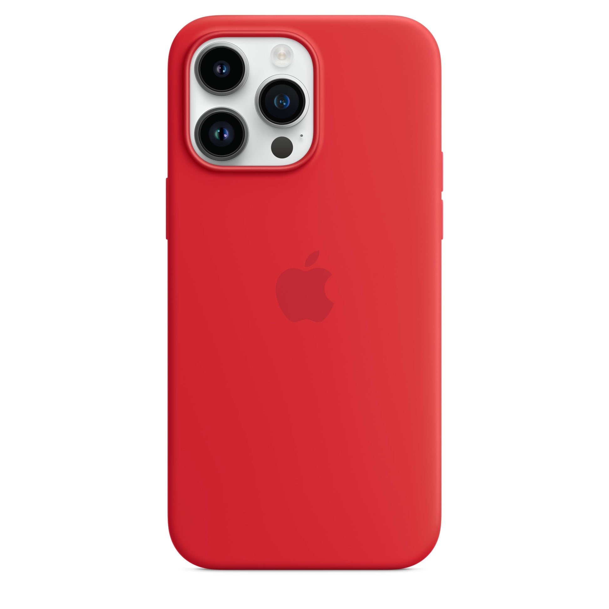 iPhone 14 Pro Max Silikon Case mit MagSafe - Rot