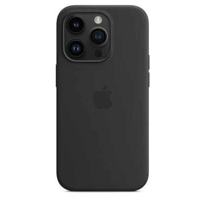 Apple iPhone 14 Pro Silikon Case mit MagSafe - Midnight
