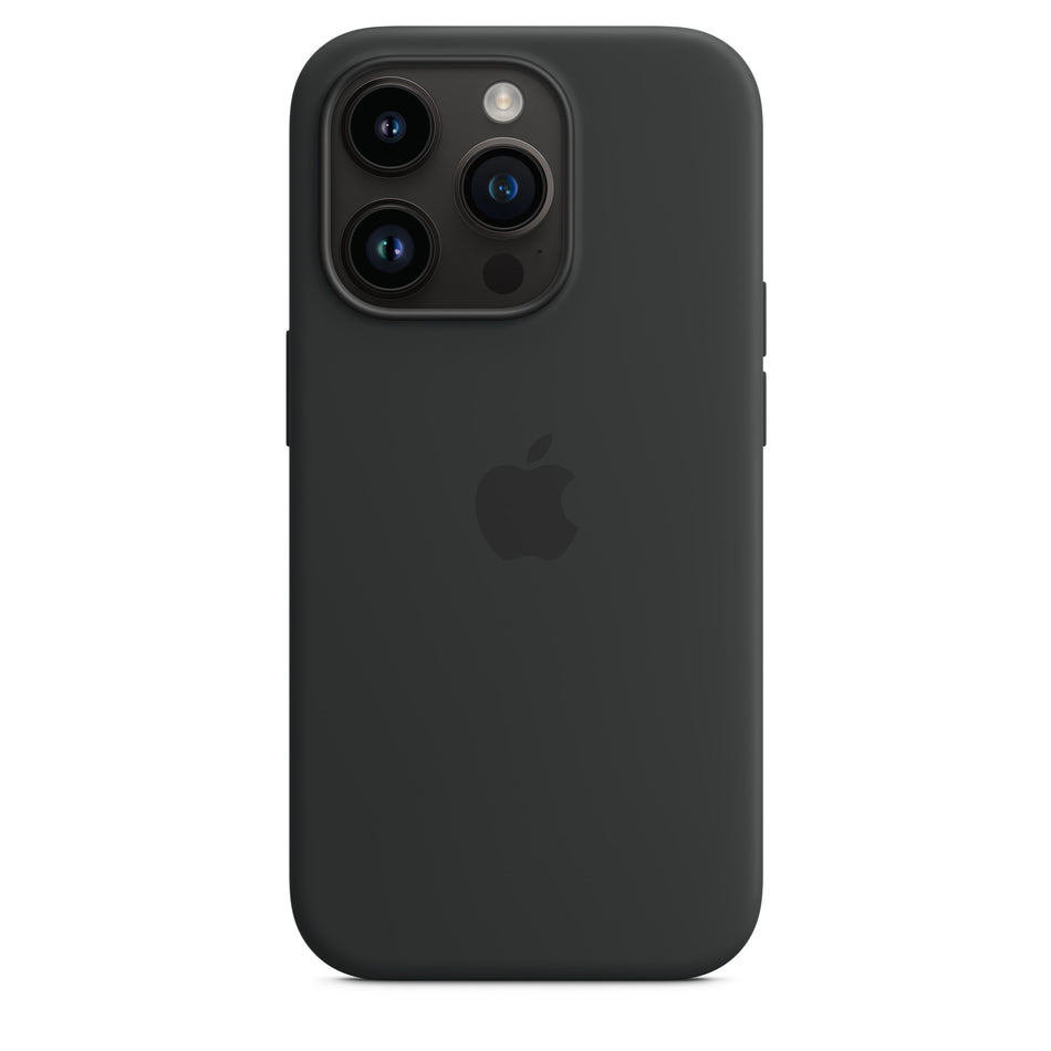 Silikon Case für iPhone 14 Pro – Midnight, MagSafe-kompatibel