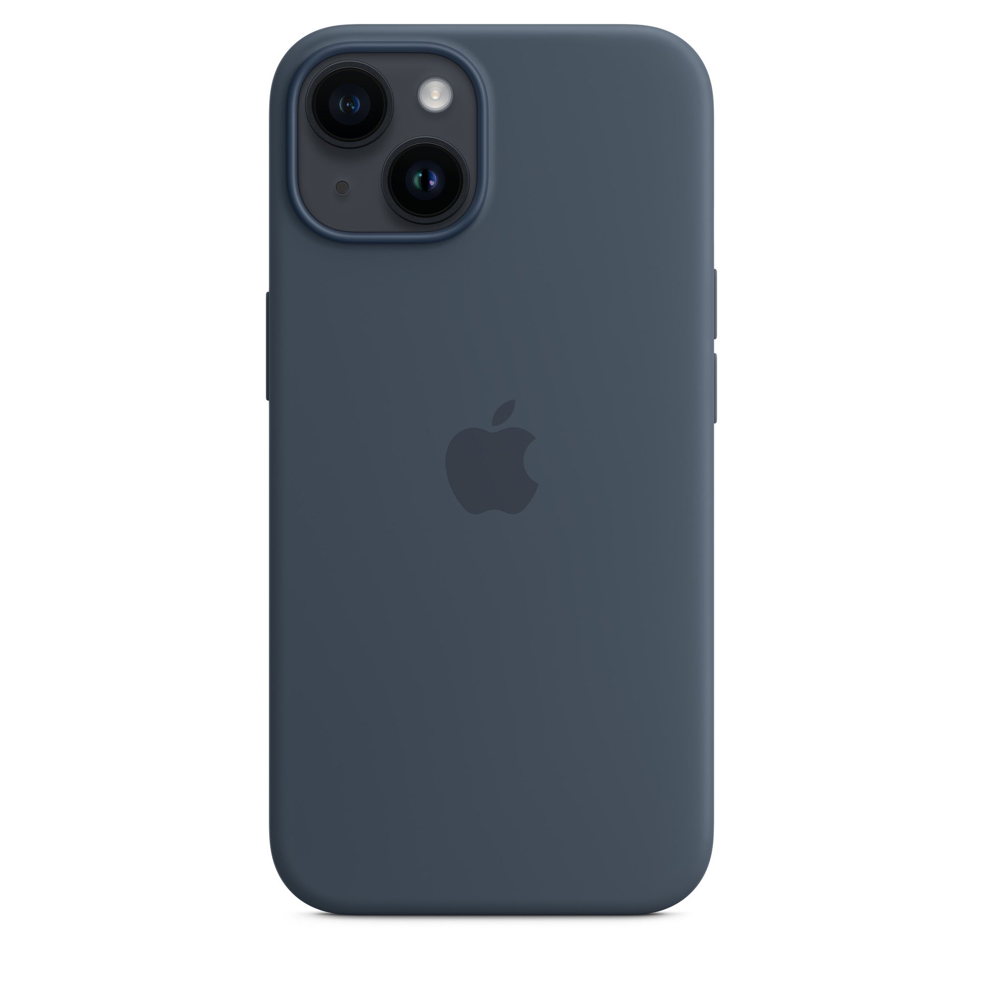 iPhone 14 Silikon Case mit MagSafe - Sturmblau