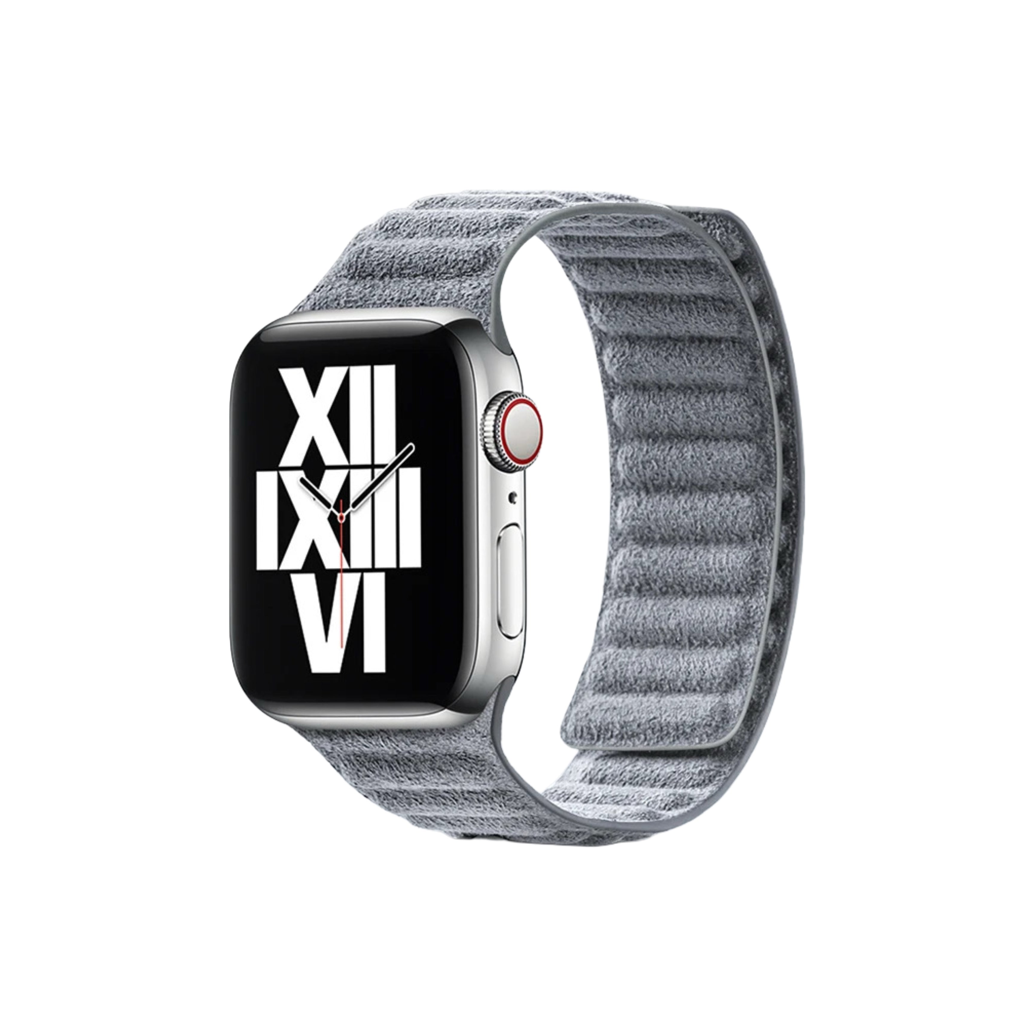 Apple Watch Armband Alcantara – Grau