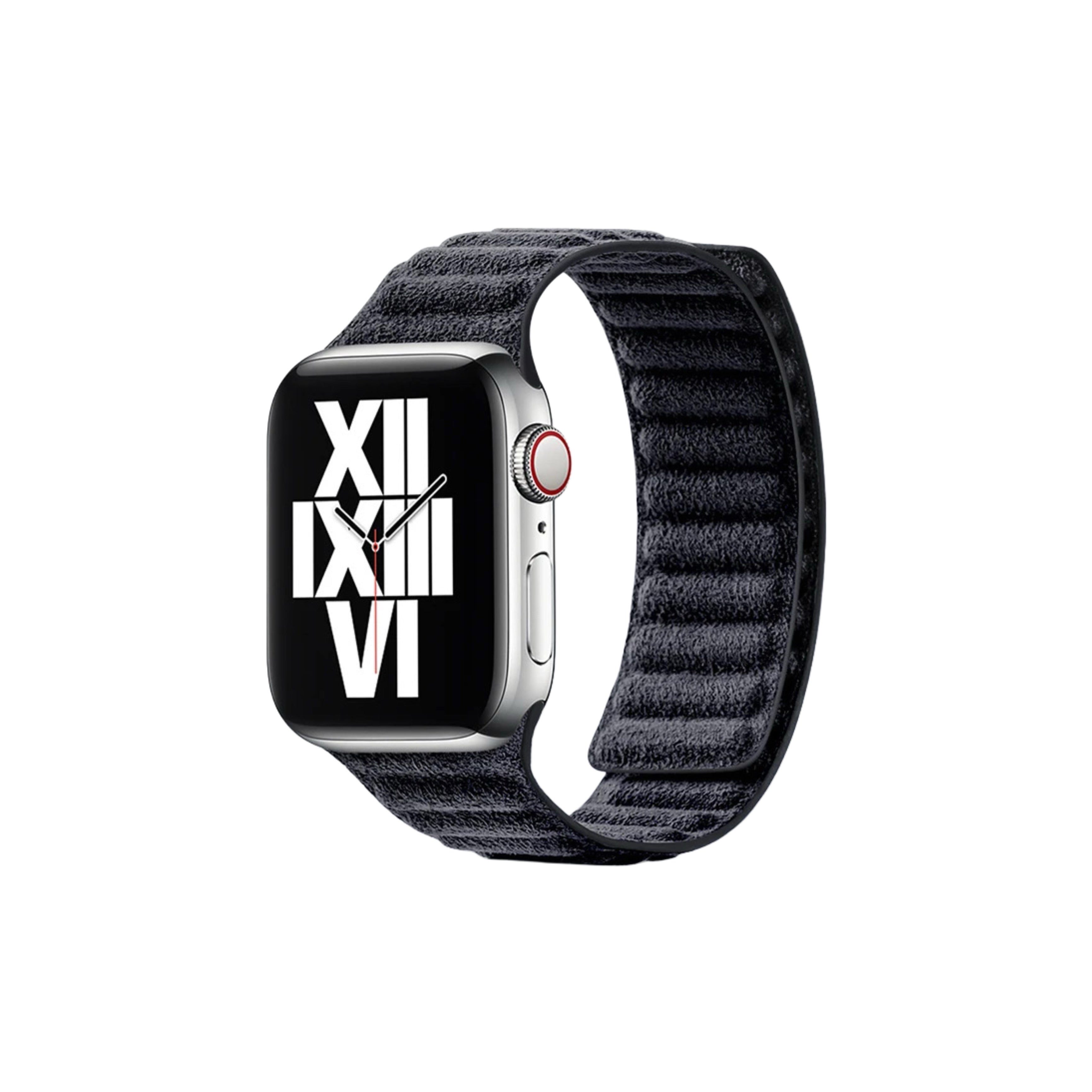 Apple Watch Armband Alcantara – Schwarz