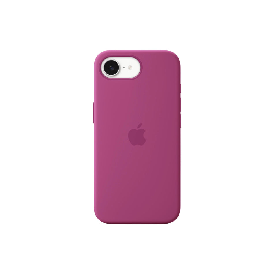 Silikon Case für iPhone 16E – Fuchsia, MagSafe-kompatibel