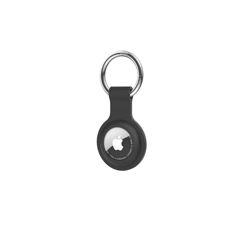 Silikon Schlüsselanhänger für AirTag  - Schwarz
