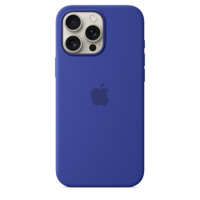 Silikon Case für iPhone 16 Pro – Ultramarin, MagSafe-kompatibel
