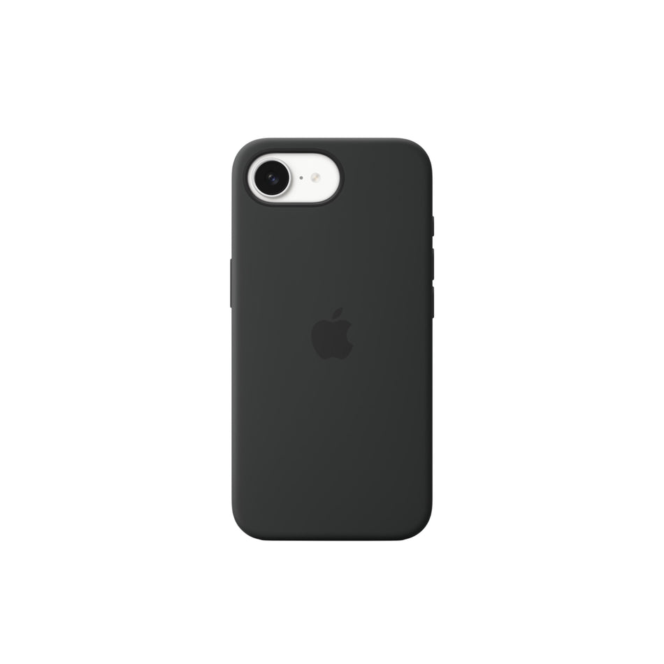 Silikon Case für iPhone 16E – Schwarz, MagSafe-kompatibel