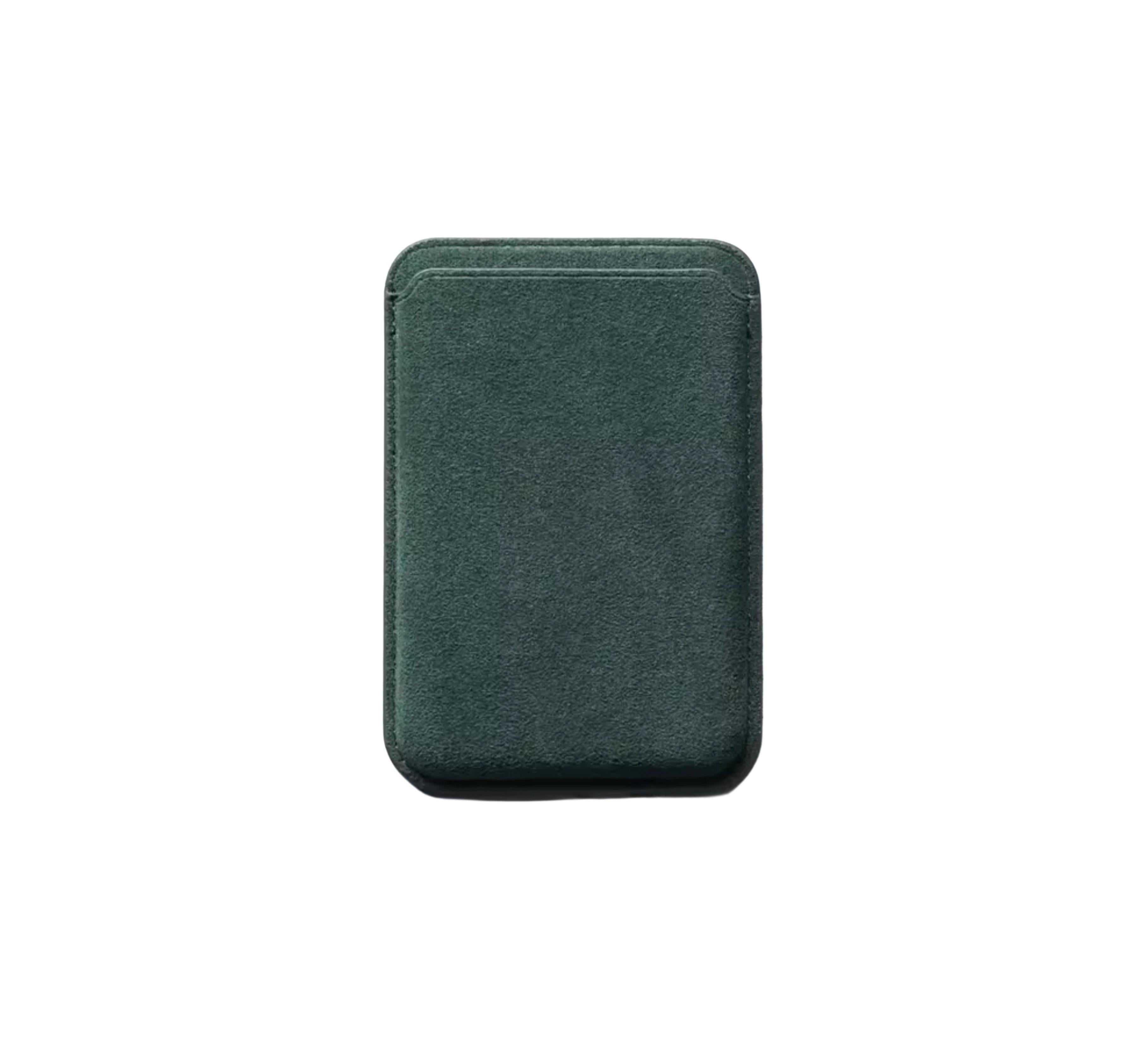 Case & Co. iPhone Alcantara Wallet mit MagSafe – Grün