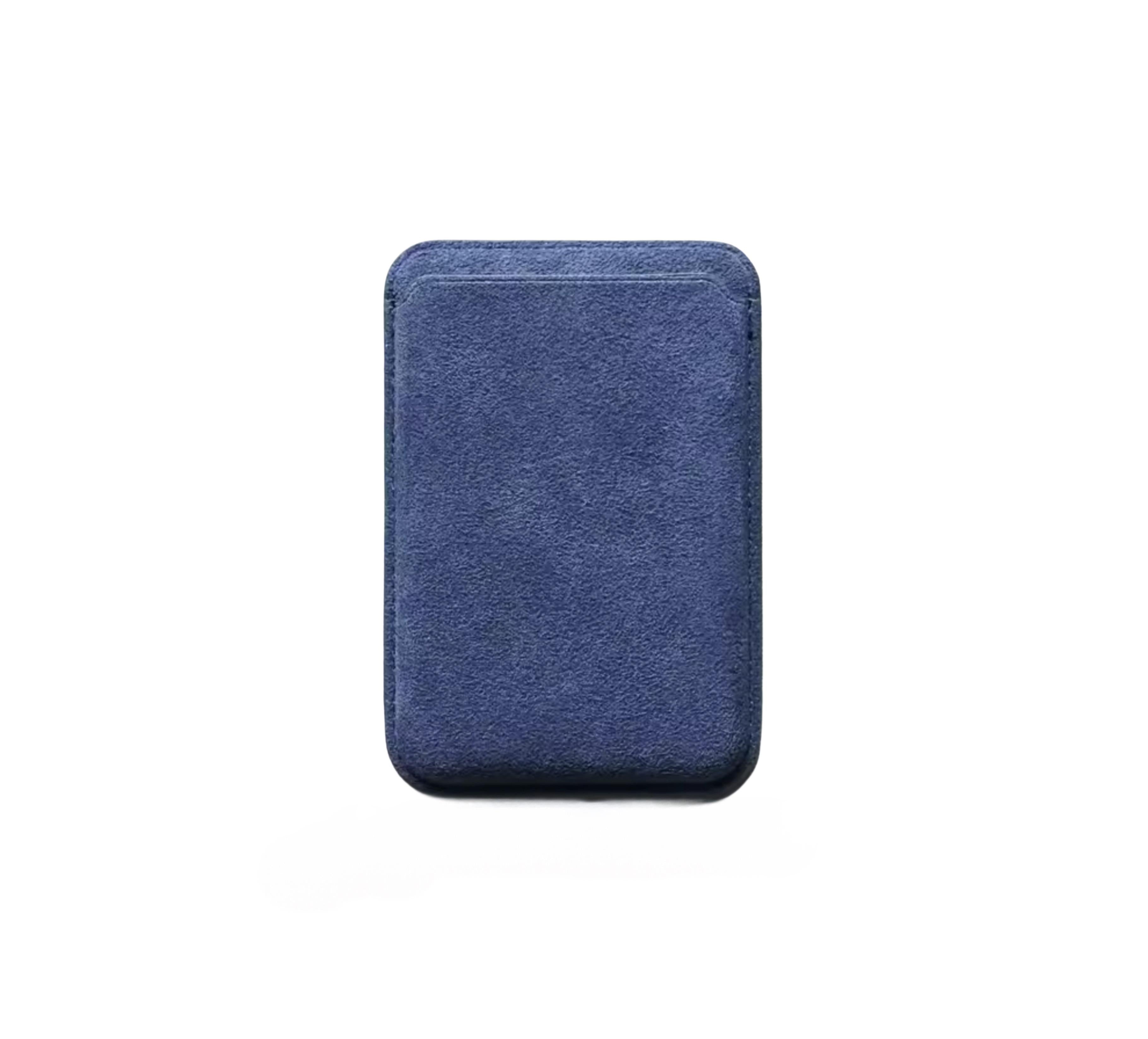 Case & Co iPhone Alcantara Wallet mit MagSafe – Marineblau