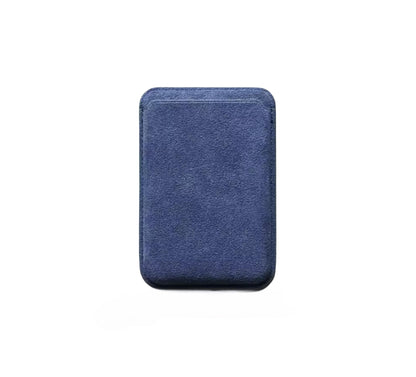 Case & Co iPhone Alcantara Wallet mit MagSafe – Marineblau