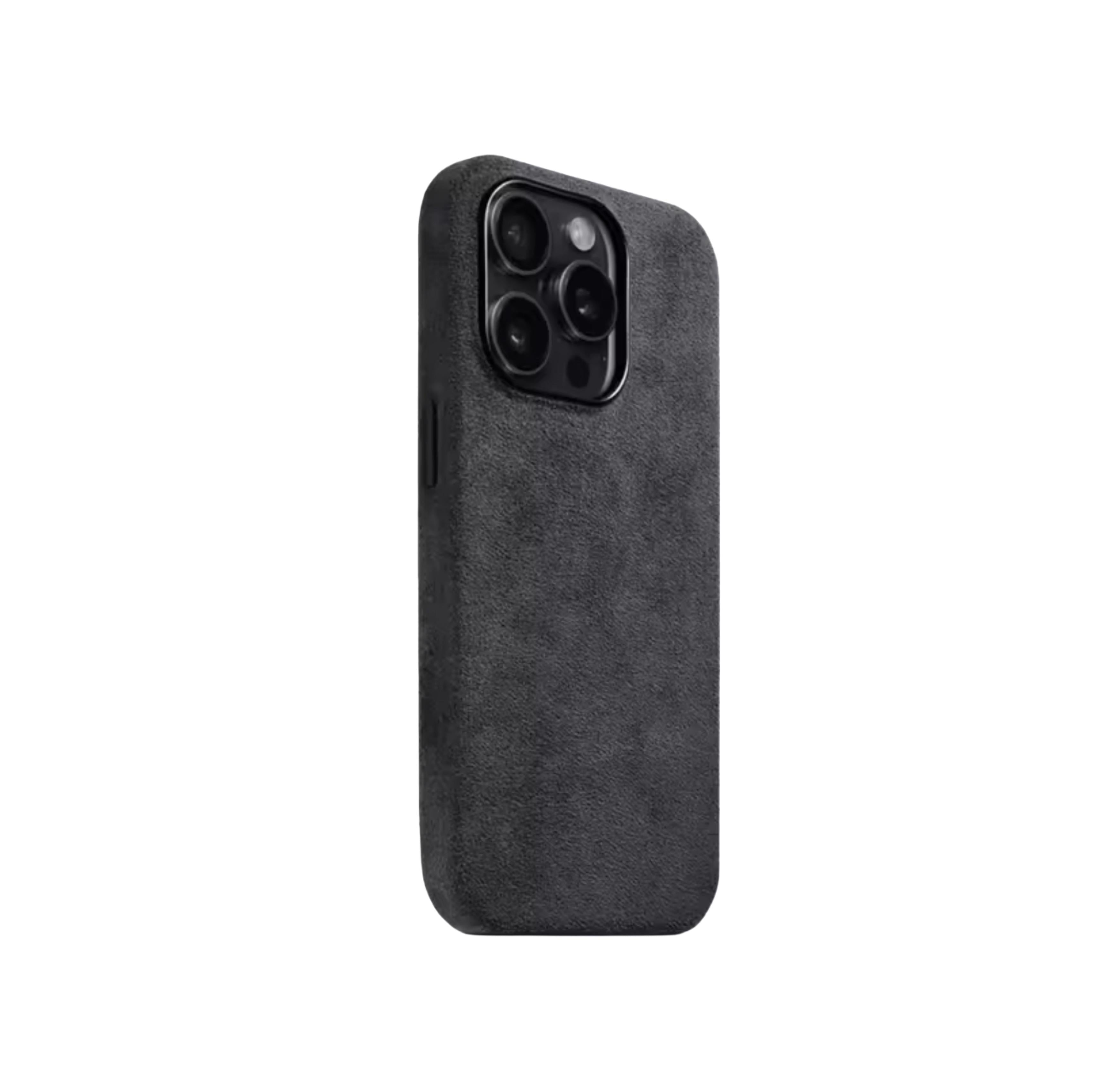 Case & Co. iPhone 15 Pro Alcantarra Case mit MagSafe – Grau