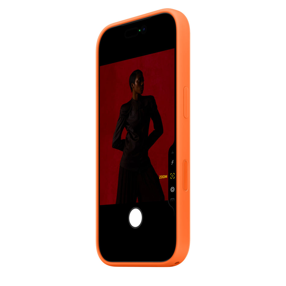 Silikon Case für iPhone 17 Pro Max – Orange, MagSafe-kompatibel