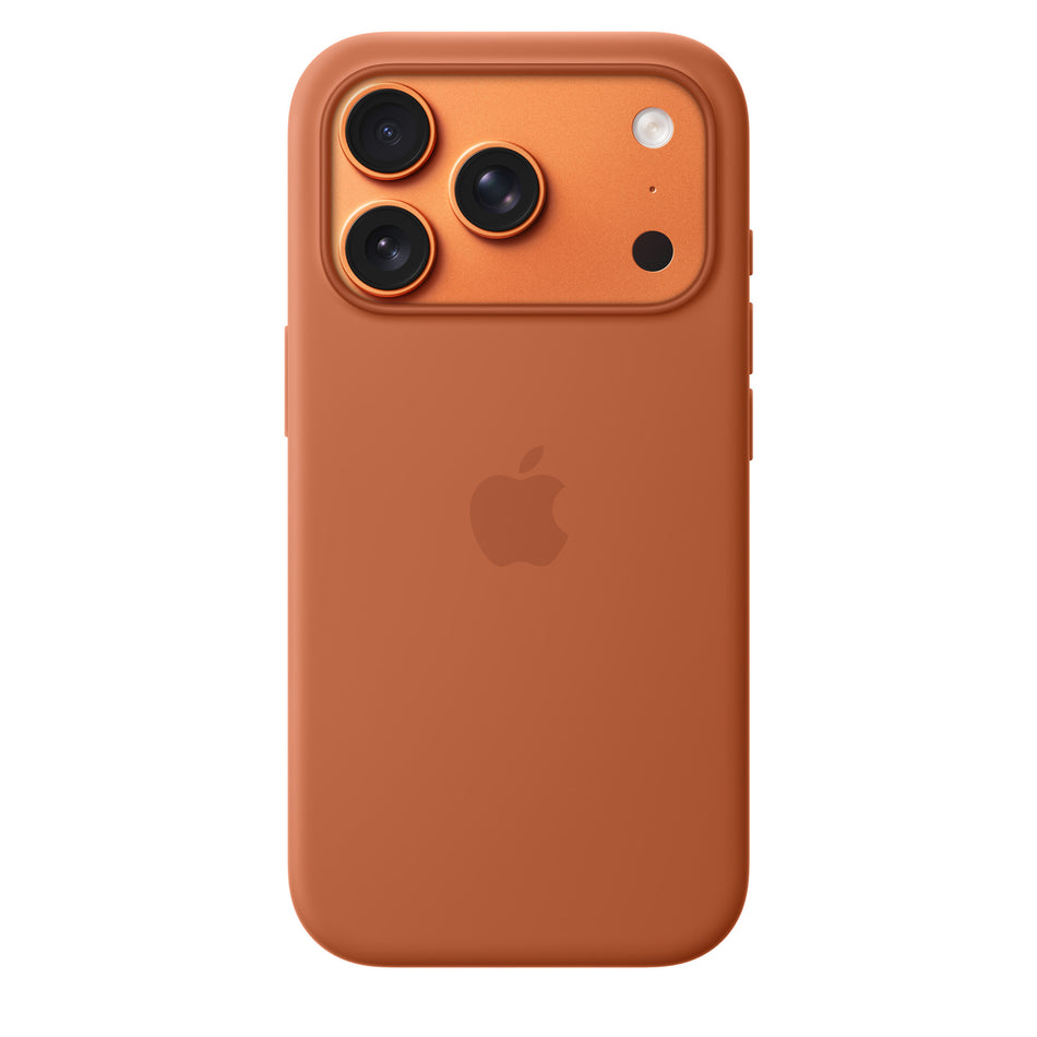 Silikon Case für iPhone 17 Pro – Terracotta, MagSafe-kompatibel
