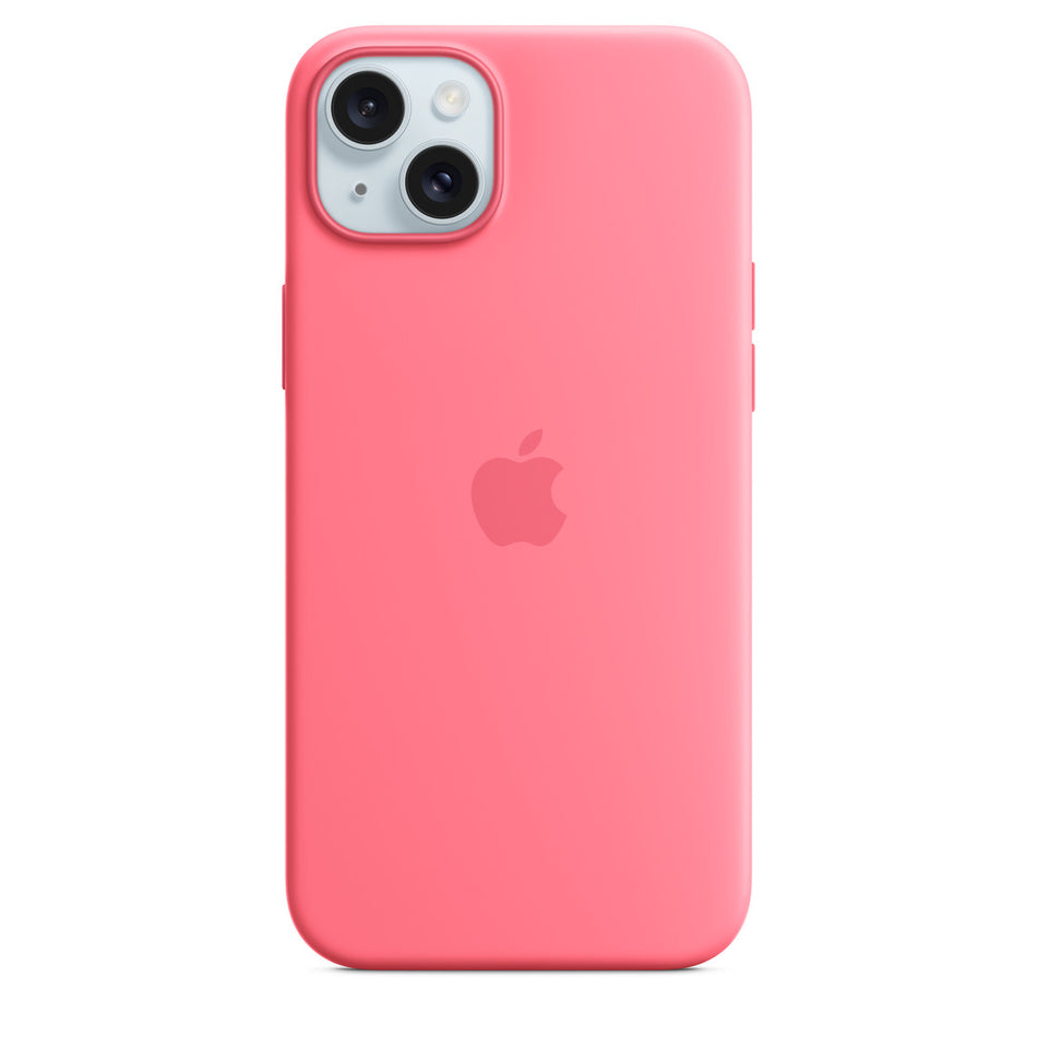 Silikonhülle für iPhone 15 Plus – Pink, MagSafe-kompatibel