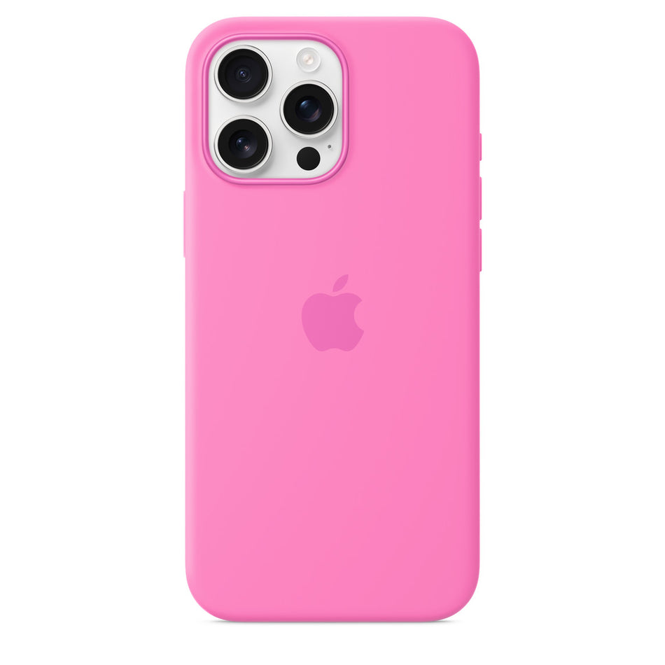 Silikon Case für iPhone 16 Pro Max – Pfingstrose, MagSafe-kompatibel