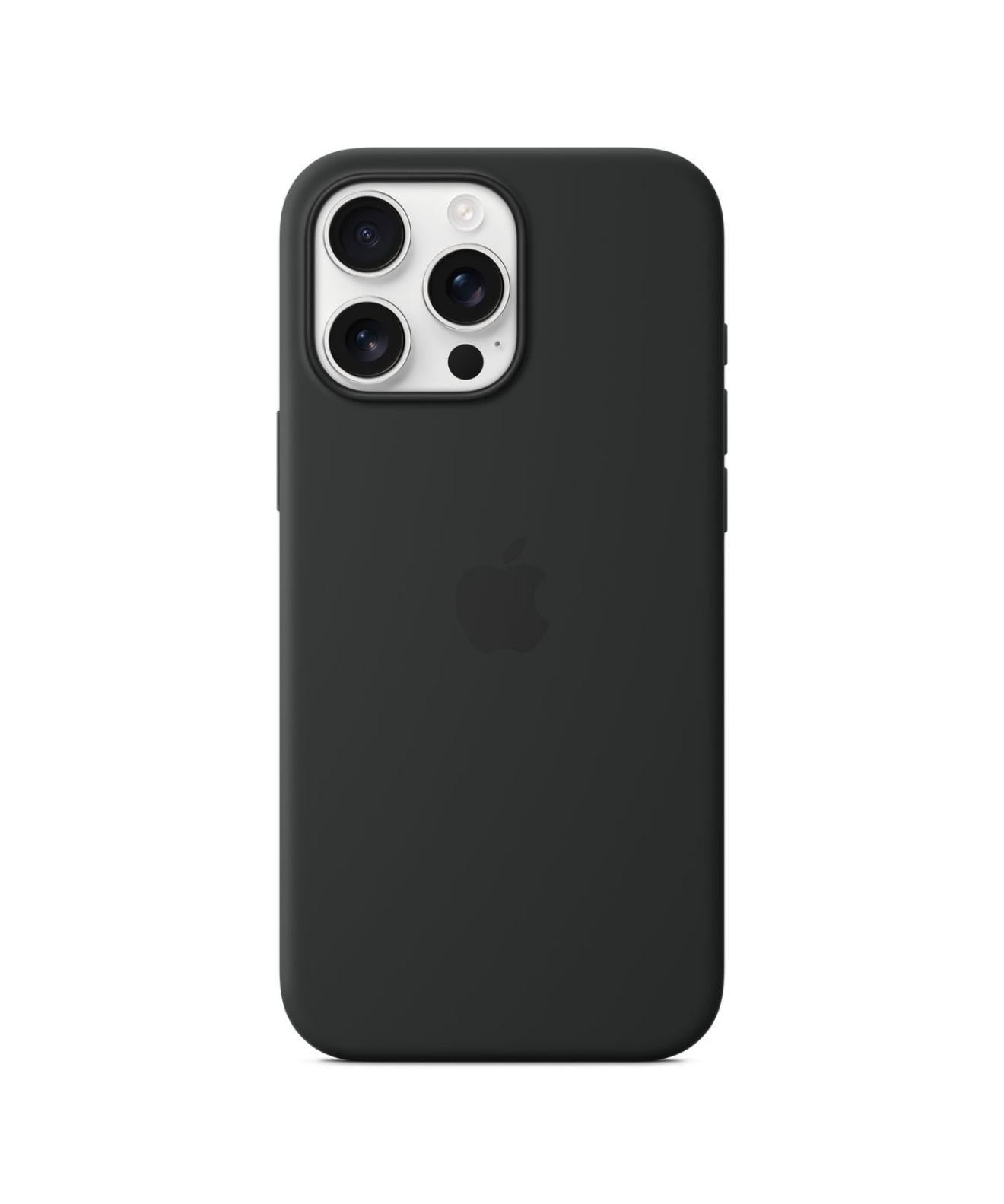 Apple iPhone 16 Pro Max Silikon Case mit MagSafe – Schwarz