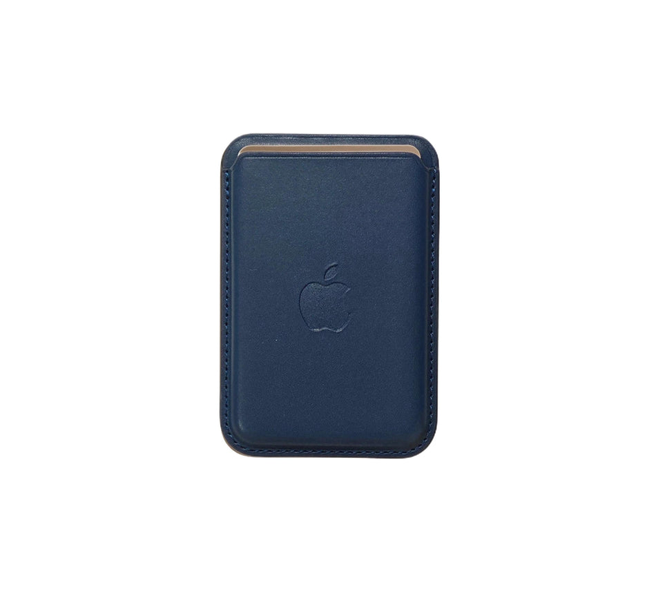 Leder Wallet für iPhone – Baltic Blue, MagSafe-kompatibel