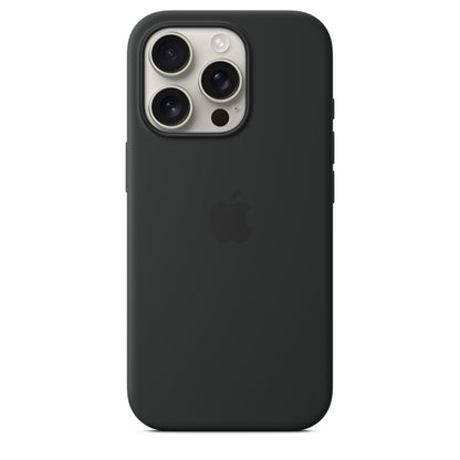 Apple iPhone 16 Pro Max Silikon Case mit MagSafe – Schwarz