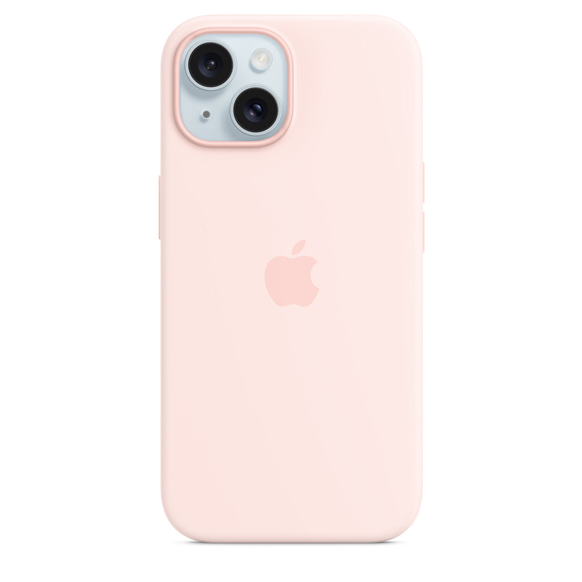 iPhone 15 Silikon Case mit MagSafe - Hellrosa