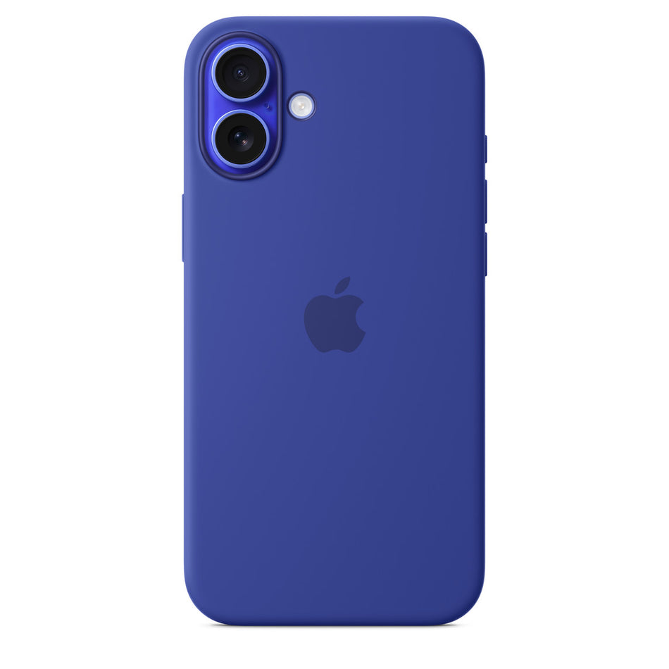 Silikon Case für iPhone 16 – Ultramarin, MagSafe-kompatibel