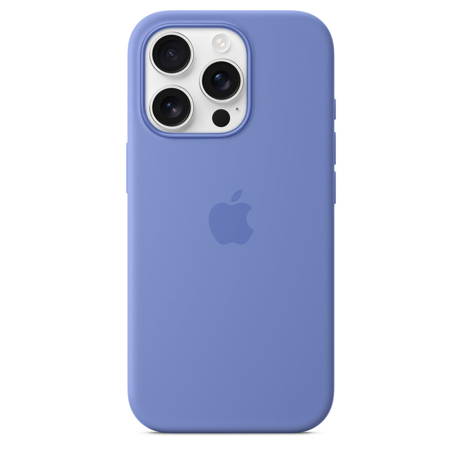 Silikon Case für iPhone 16 Pro – Veilchen, MagSafe-kompatibel