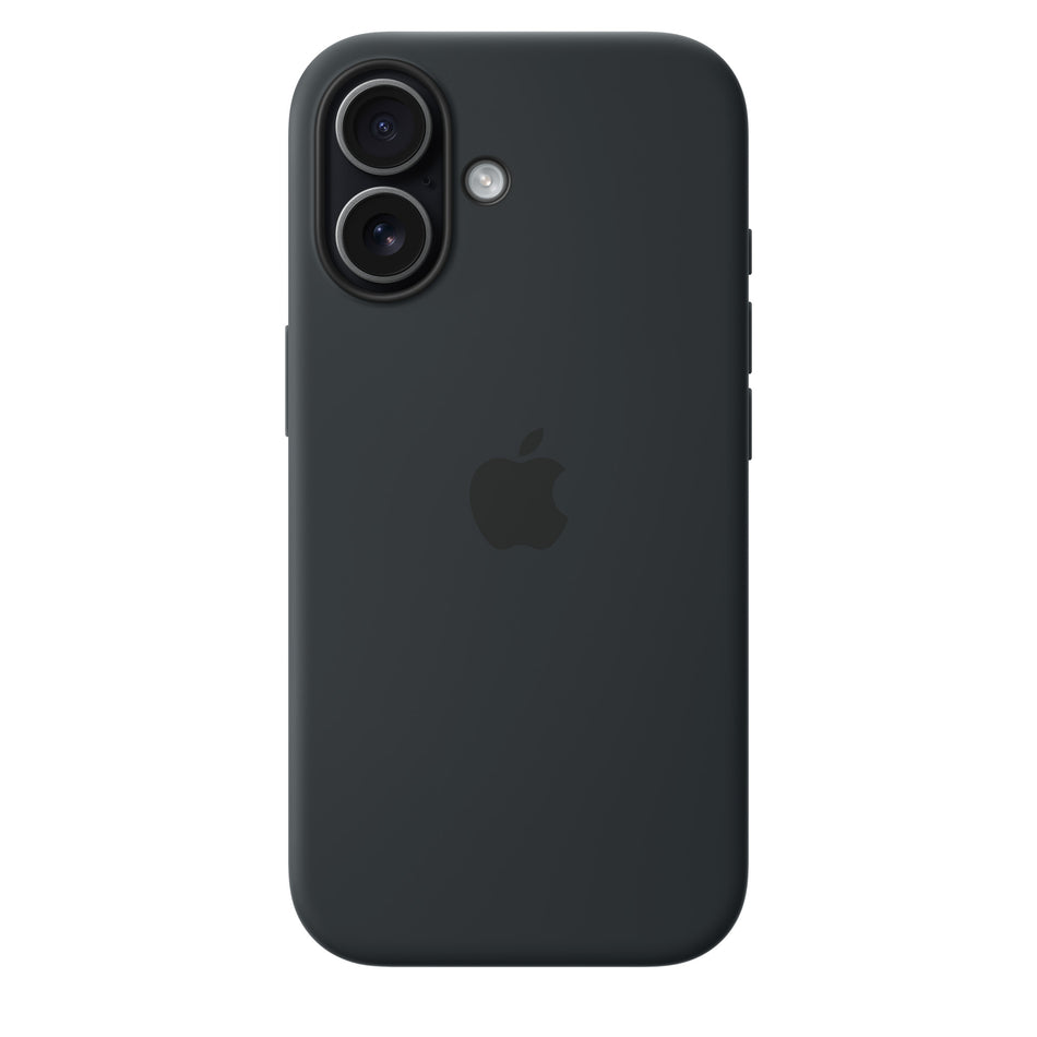 Silikonhülle für iPhone 17 – Schwarz, MagSafe-kompatibel