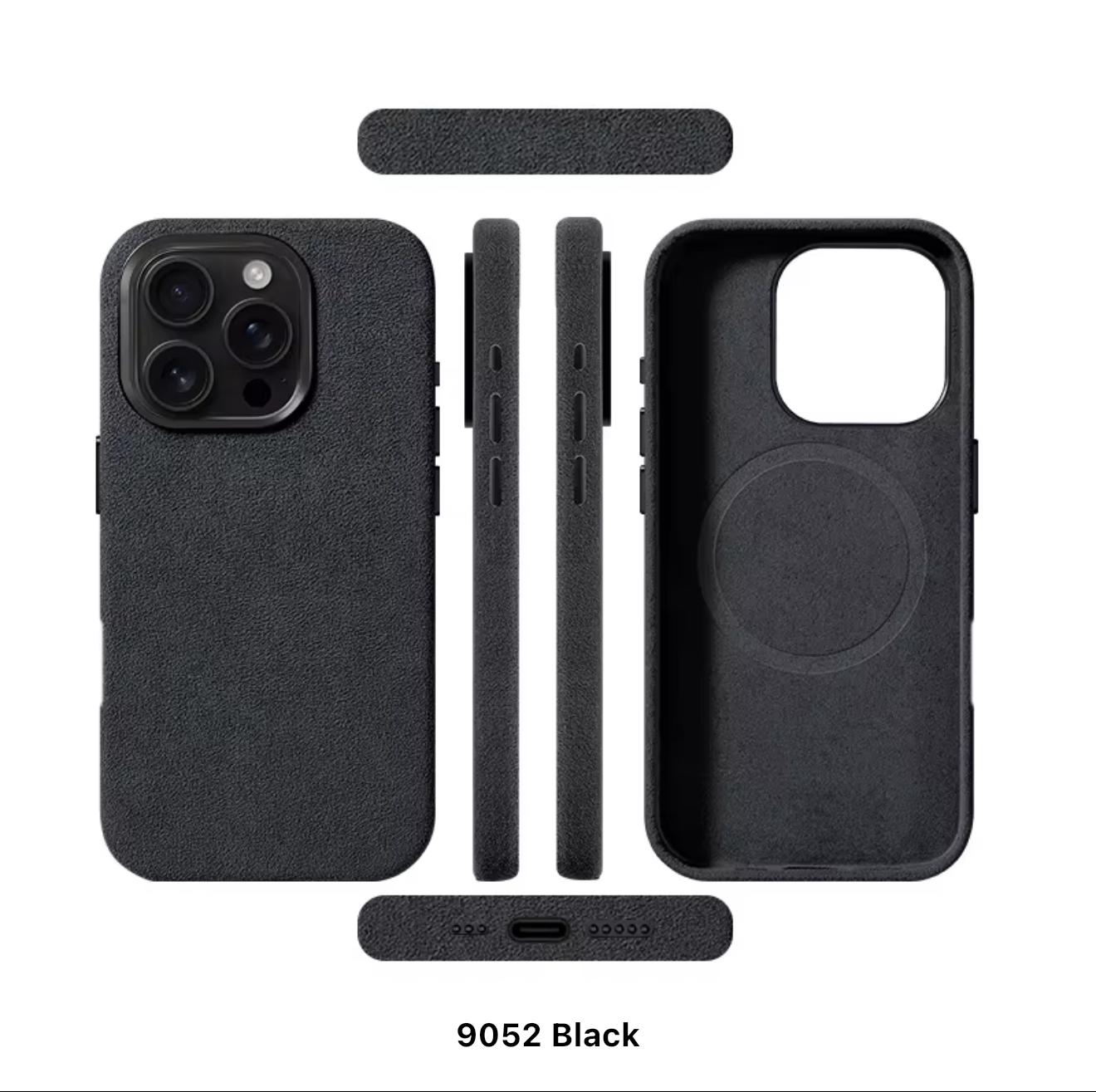 Case & Co. iPhone 16 Pro Alcantarra Case mit MagSafe – Grau