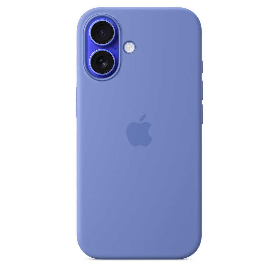 Silikon Case für iPhone 16 – Veilchen, MagSafe-kompatibel
