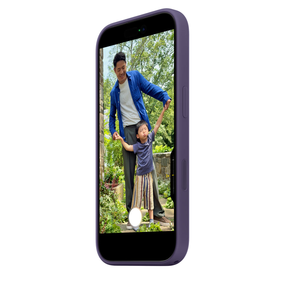 Silikonhülle für iPhone 17 – Nebelviolett, MagSafe-kompatibel