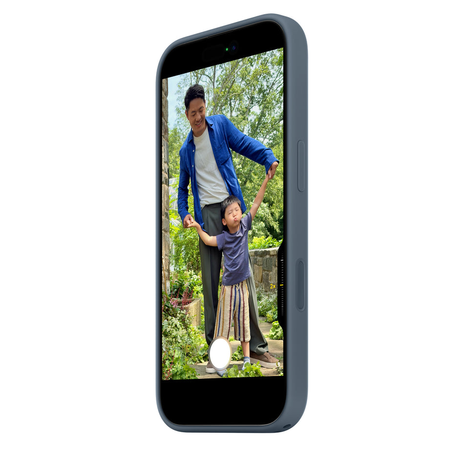 Silikonhülle für iPhone 17 – Maritimblau, MagSafe-kompatibel